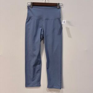 Old Navy Active PowerPress High Rise Go Dry Leggings Women's Size S Blue